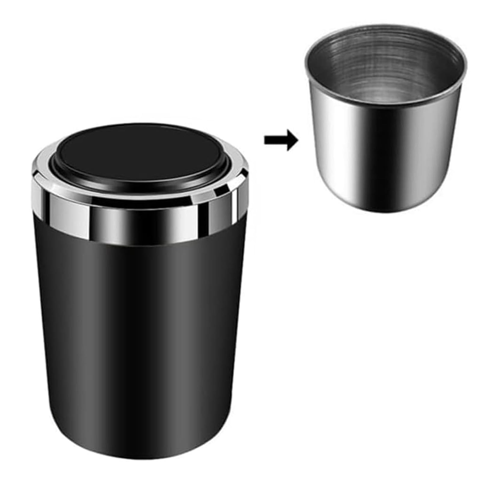 ZXHHXEB Cendrier Voiture, Pour Renault-Clio III Renault-Clio 2000-2023 2024 Cendrier De Voiture Détachable Nettoyage Facile Avec Couvercle Rabattable