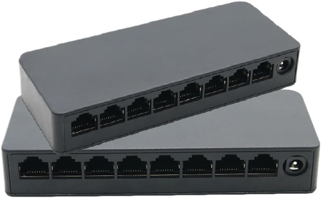 1 Pcs Gigabit Switch 8 Ports 1000Mbps Network Switch Fast Ethernet Switch RJ45 and Play Network Hub Internet Tap Switch(1008S)