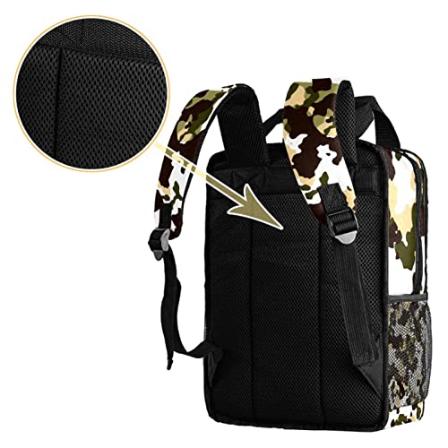 Sac à dos pour garçons ajustable avec imprimé crânes jaune confortable - 4