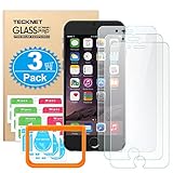 iPhone 6S Screen Protector, TeckNet [3 Pack] [3D Touch Compatible] HD Ultra-Clear Anti-Fingerprint Scratch Proof Tempered Glass Screen Film Protector Guard Cover Shield for Apple iPhone 6 6s