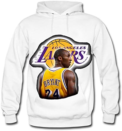 LBJY Fashion Kids Kobe Bryant classic Cotton Hoodie Sweatshirt Large/9Y-10Y White Apparel