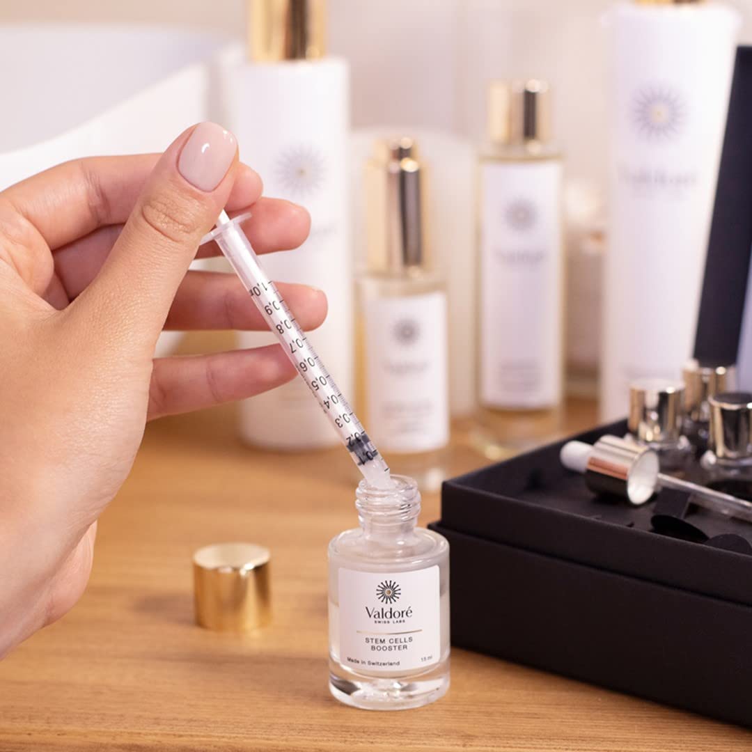 Programma Intensivo Anti-Caduta Capelli - Cura di Ricrescita Capelli Uomo e Donna - 15ml Booster Cell Staminali, 7x 8ml Siero Crescita Capelli, Estratti di Cellule Staminali Vegetali, Biotina