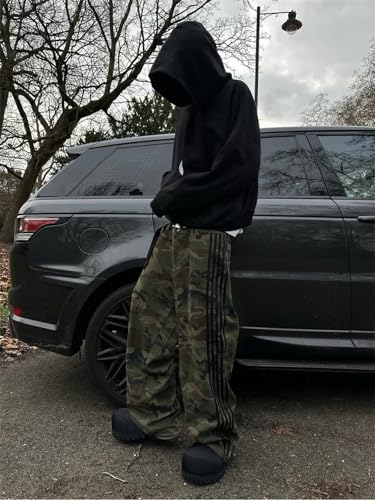 Alyweatry Men’s Vintage Baggy Jeans Oversized Low Rise Y2k Striped Skateboard Denim Track Jeans Streetwear3