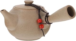YARNOW Kyusu Tea Maker Chinese Japanese Teapot with Side Handle Ceramic Tea Pot Porcelain Kettle for Loose Tea Office Home Restaurant Tea Drinker