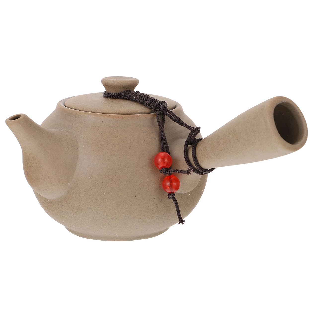 YARNOW Side Handle Teapot Premium Ceramic Kyusu Tea Pot for Loose Leaf Brewing Household Tea Serving Pot for Home Office Restaurant Use