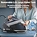 IRONDAY Steam Station for Clothes with LED Screen, 1800W Steam Iron Ceramic Soleplate, Auto Shutoff, Self-clean, Anti-drip, 50.72oz Removable Water Tank Ironing Steamer for Various Fabrics, Blue