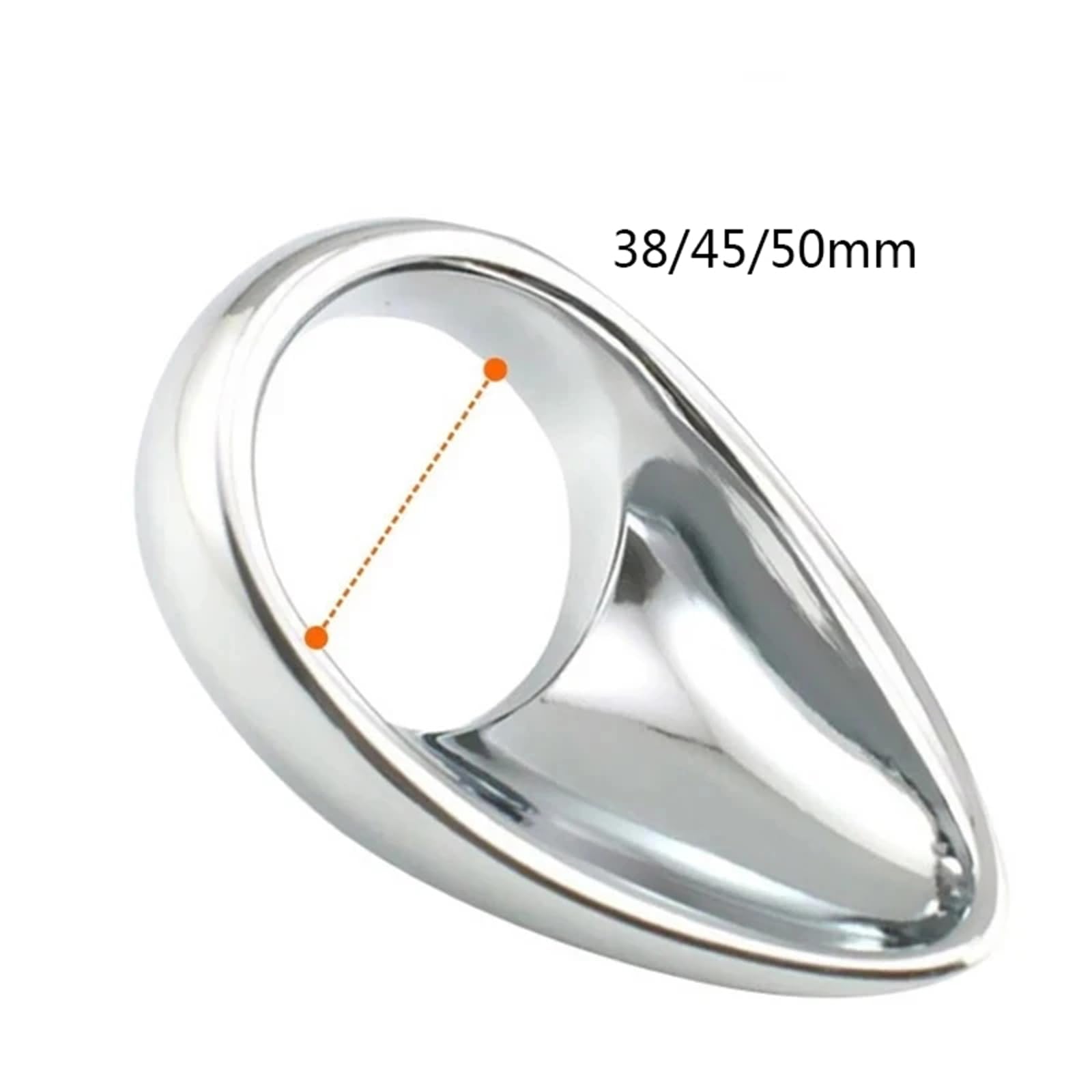 3 Größen Edelstahl Penisring Hodenring Metall Cockringe Cock Ring Penis Ringe Verzögerung Ejakulation Hoden Strecker Ballstretcher Hodensack Bondage Anhänger Ring Sexspielzeug für Männer(45+50)