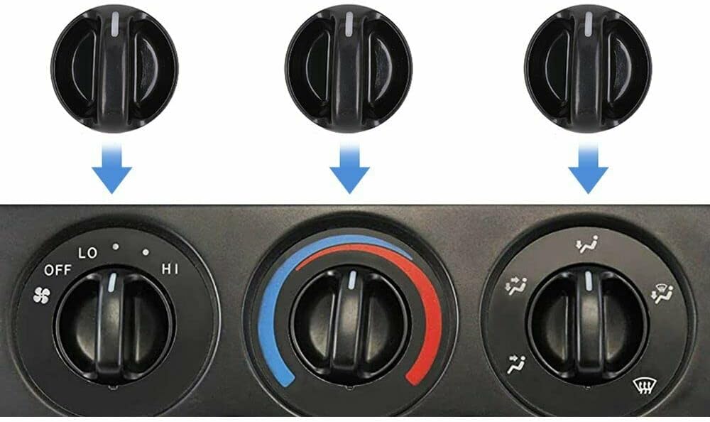 Kutyun 3Pcs AC Climate Control Knob, Replacement AC Heater