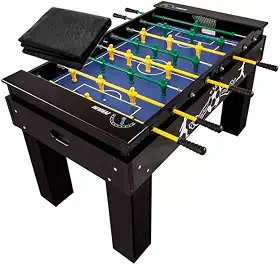 Mesa de Pebolim Totó Elite Preta KLOPF 1080 + Capa Impermeável