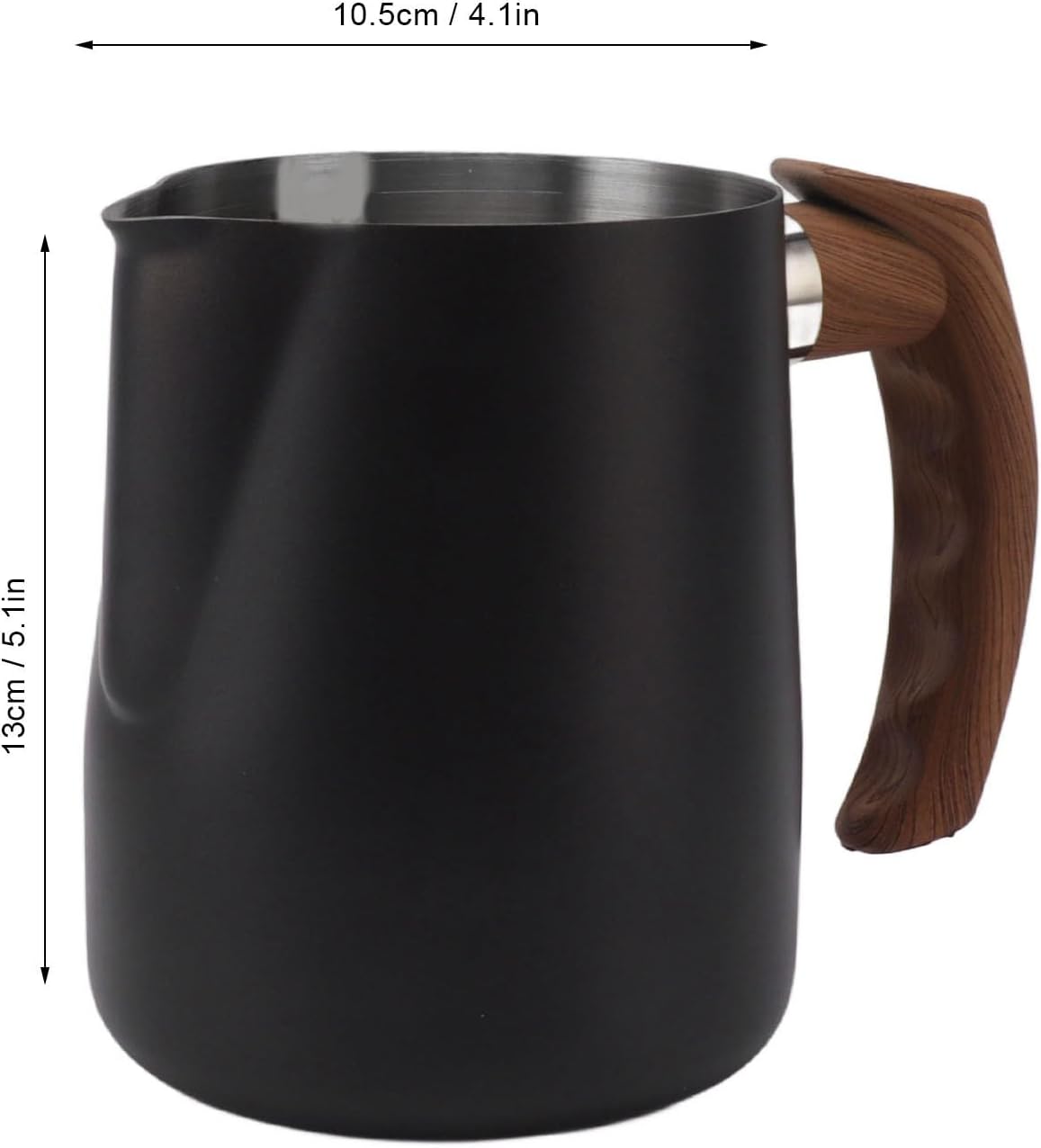 Milk Frothing Pitcher, 34oz Barista Steaming Cup with Measurement Scale, Dripless Spout, Ergonomic Handle for Espresso, Cappuccino, Latte Art, Ideal for Home, Cafe, Office Use