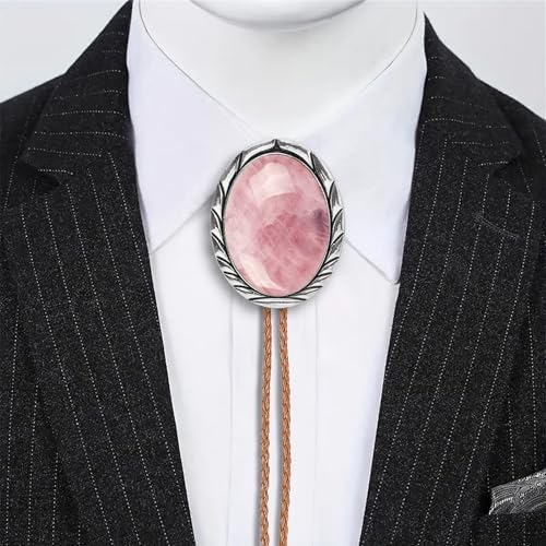 Image of Btilasif Bolo Tie Brown for Men, Scorpion Luminous Stone Cowboy Tie Western Leather Necktie Necklace for Women
