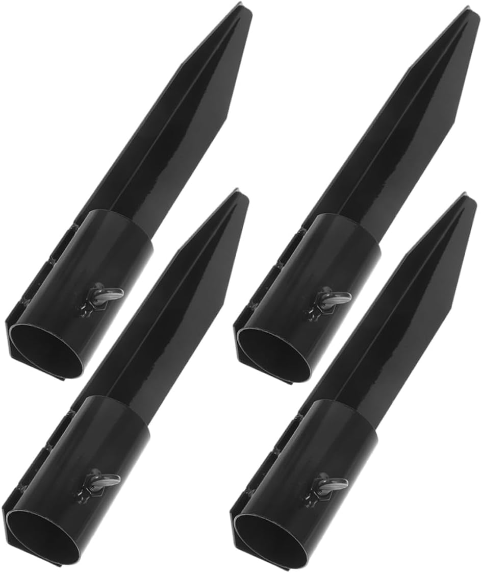 4Pcs Solar Light Replacement Stakes Durable Metal Ground Spikes for Garden Lamps Weatherproof Lawn Support Accessories Easy Installation for Outdoor Use