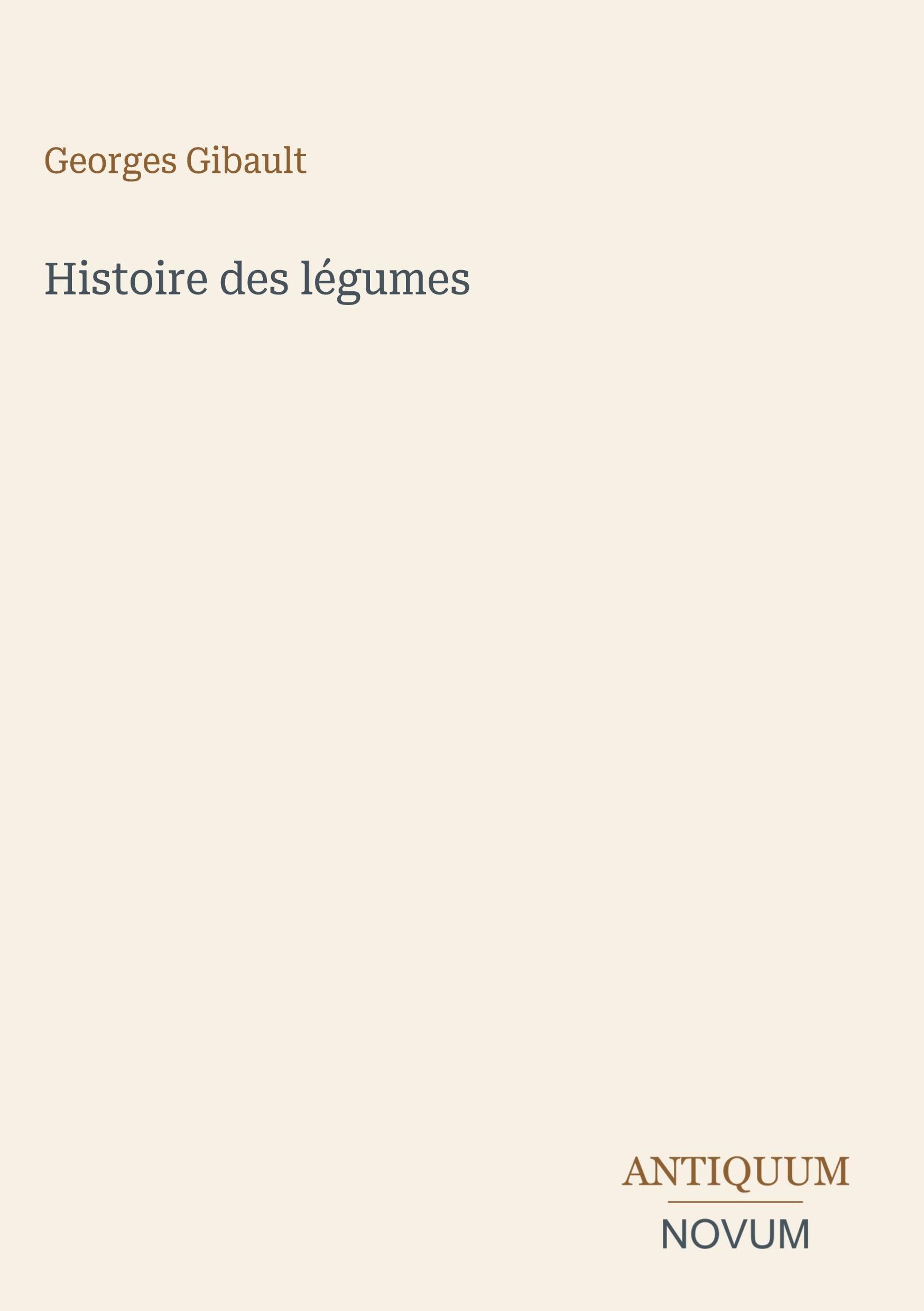 Histoire des légumes