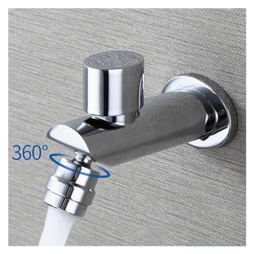 Robinet simple froid à poignée unique rotatif pour vasque étroite