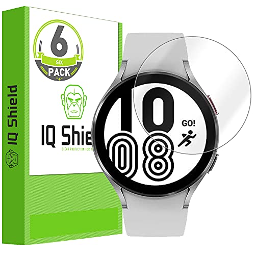 IQShield 6 Pack for Samsung Galaxy Watch 7, 6, 5, 4 (40mm) / Watch FE (40mm) Screen Protector Easy Install Anti-Scratch Ultra Thin Smudge Resistant Anti-Bubble Clear TPU Film
