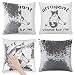 Funda de Cojín Escamas de Sirena Brillo Gato Perezoso paralizado Signo arrogante Negro Blanco Funda de Cojín Decorativo Creativo Doble Colores 40x40cm Cuadrado (Plata)
