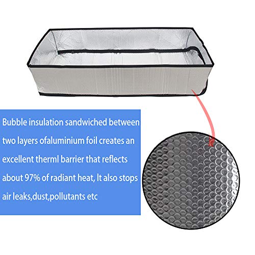 Attic Stairway Insulation Cover - Premium Energy Saving Attic Stairs Door Ladder Insulator Pull Down Tent with Zipper 25 in x 54 in x 11In