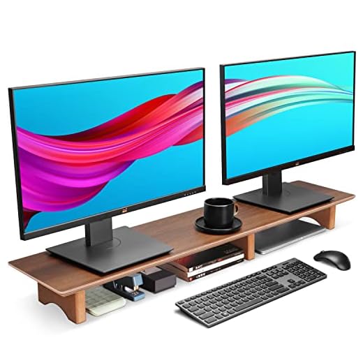 Aothia 43-Inch Wood Monitor Stand