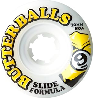 Sector 9 Top Self Butter Balls Slide Wheels, White, 65mm 80A