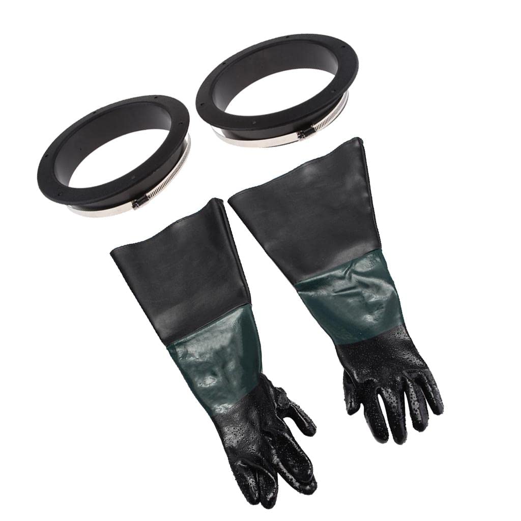 5 Piezas Guantes Protectores para Guantes Industriales Guantes de Protección Guantes de Trabajo con Diseño de Manga Larga Y Apertura a, 4