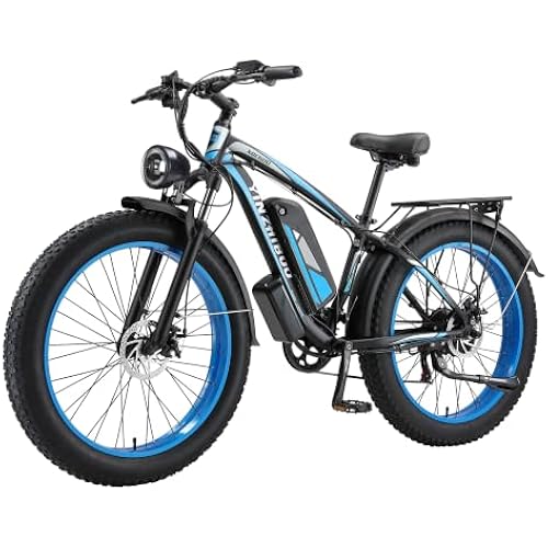 Electric Bike for Adults, 2000W Peak EBikes | 48V17.5Ah Electric Mountain Bike,60+ Miles Range,26"x4.0" Fat tire,32MPH Speed, Cruise Control
