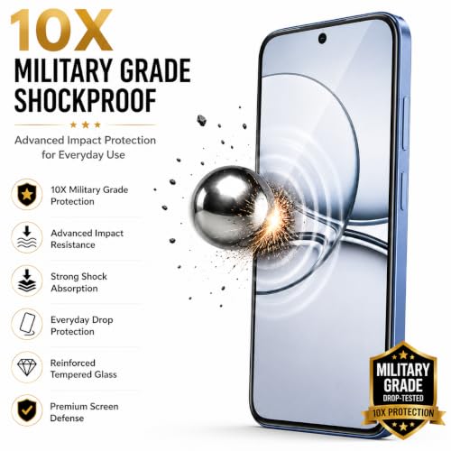 Image of ArmourPro 3D Borderless Tempered Glass for Realme C85 and Narzo 90x and Realme 15x, HD Clear Curved Edge to Edge Screen Protector, 9H Hardness, Oleophobic Coating, Case Friendly | Pack of 1