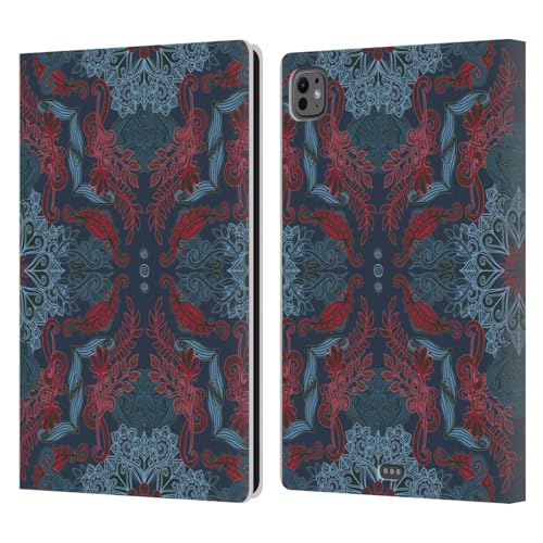 Housse iPad Pro 11 M4 Portefeuille Cuir Mandala Protection