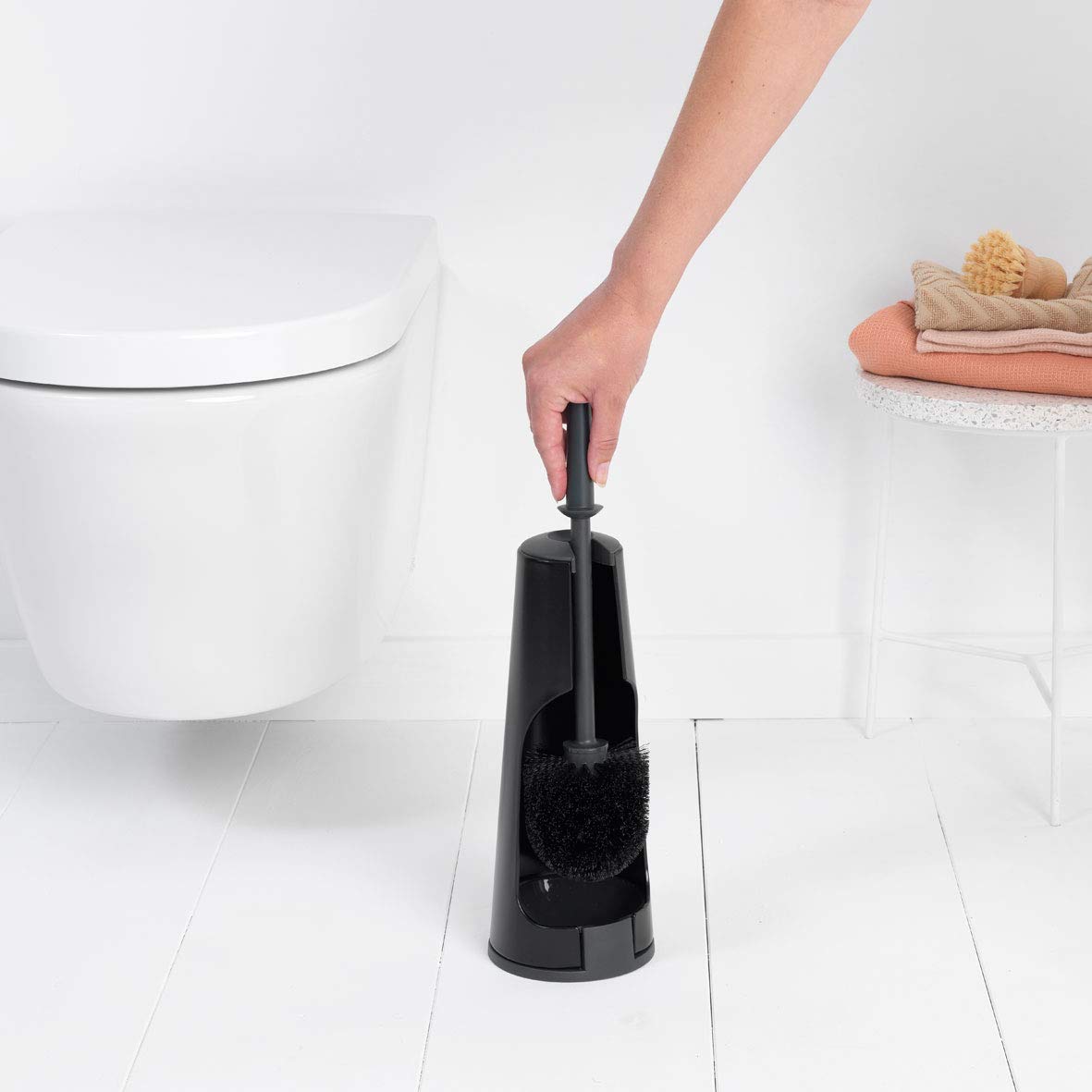 Brabantia WC-Garnitur 3-teilig, Mattes schwarz