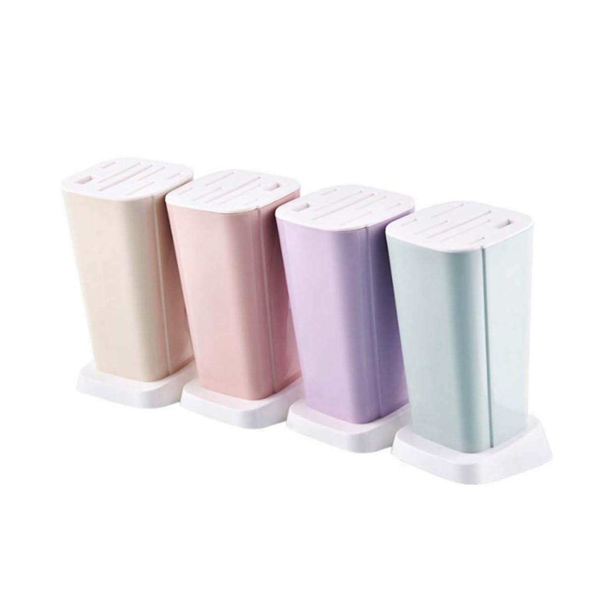 HOLIDYOYO Neoclassical Kitchen Knife Rack Pp Material Sturdy and Inserted Holder Storage Rack Easy to Clean and Maintain