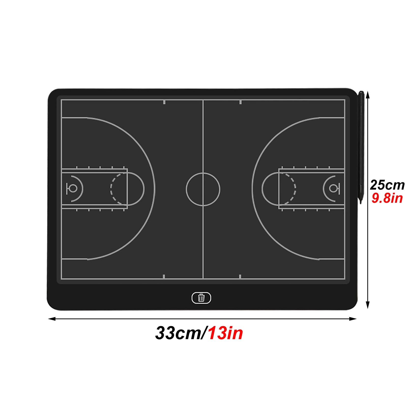 Tablette D'écriture LCD Adulte pour Le Tennis, Badminton Tablette D'écriture LCD, Pile Bouton, Matériau Durable, Facile à Transporter, Idéal pour Les Écoles, Clubs et Équipes
