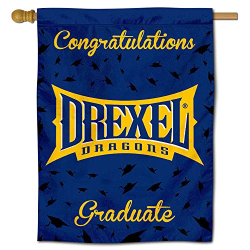 Drexel Dragons College Graduation Gift Banner Flag