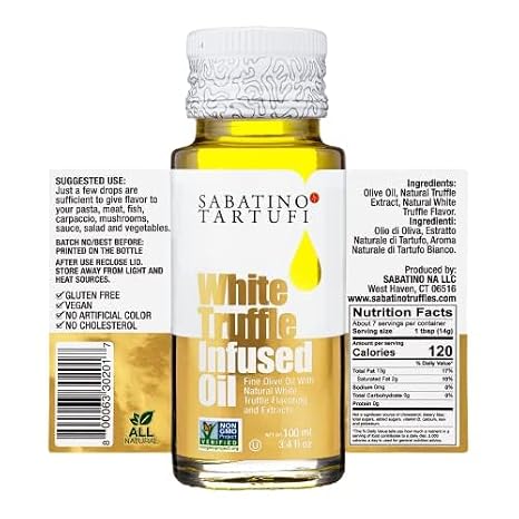 Sabatino Tartufi, Oil Truffle White, 3.4 Fl Oz