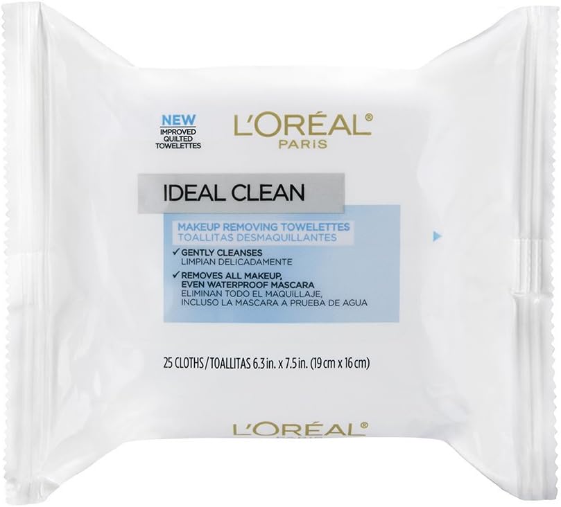 L'Oreal Paris Ideal Skin Make Up Removing Towelettes, 25 Pieces