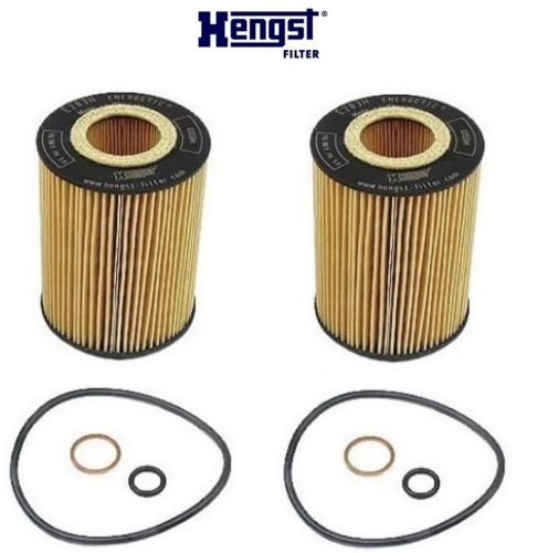 BMW E53 E60 E63 E65 V8 Set of 2 OEM HENGST OIL FILTER KITS 11427511161, E203HD67