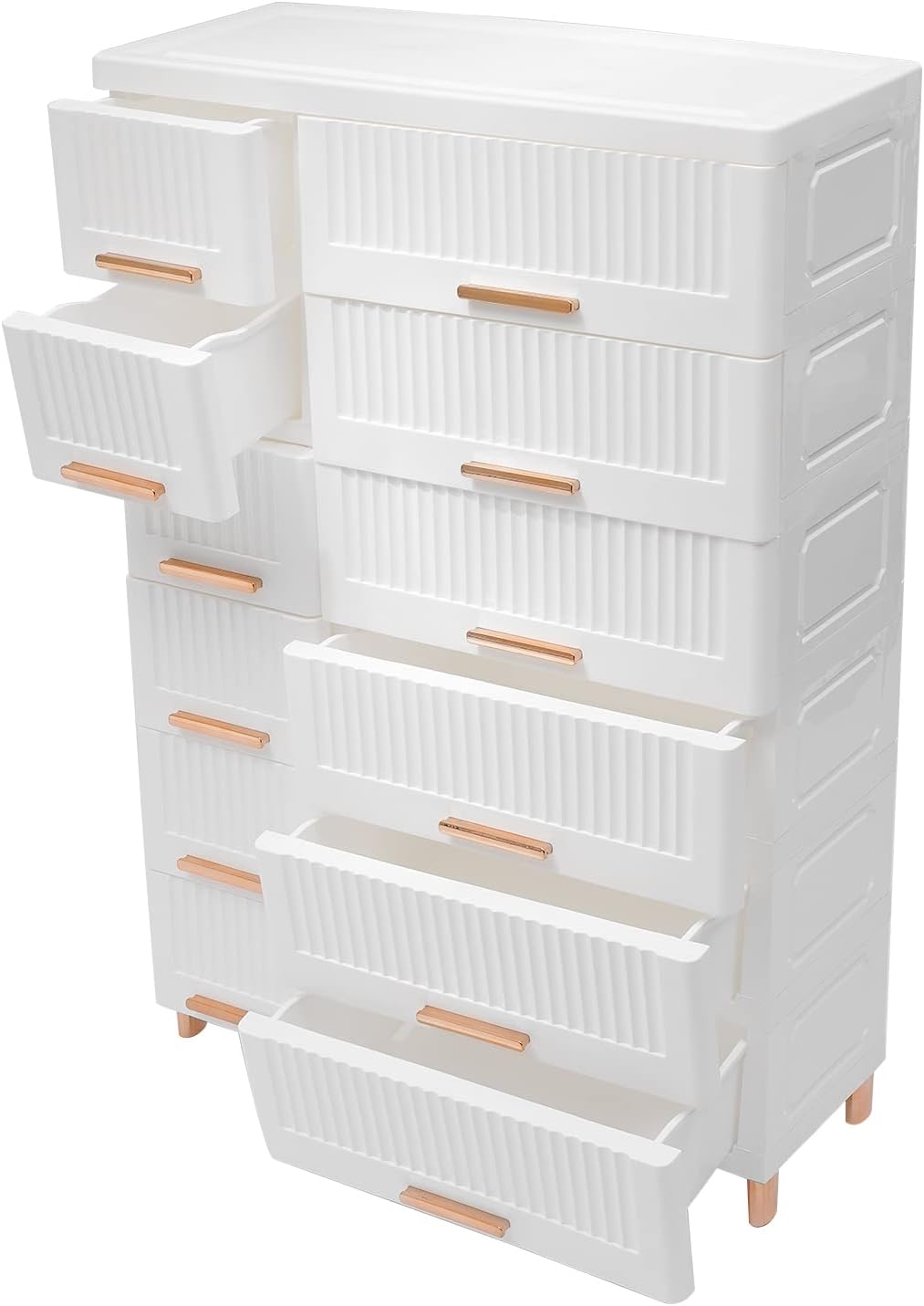 Amazon.com: DYRABREST Dresser Storage Cabinet,12 Drawers Plastic ...