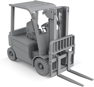 MRY-SFW XJT100160 1/100 Forklift Train Model Scene 2pcs