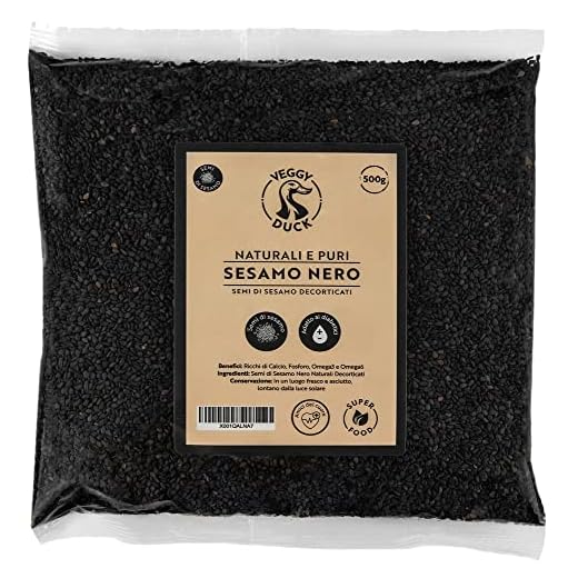 Veggy Duck - Semillas de Sésamo Negro Naturales (500g)