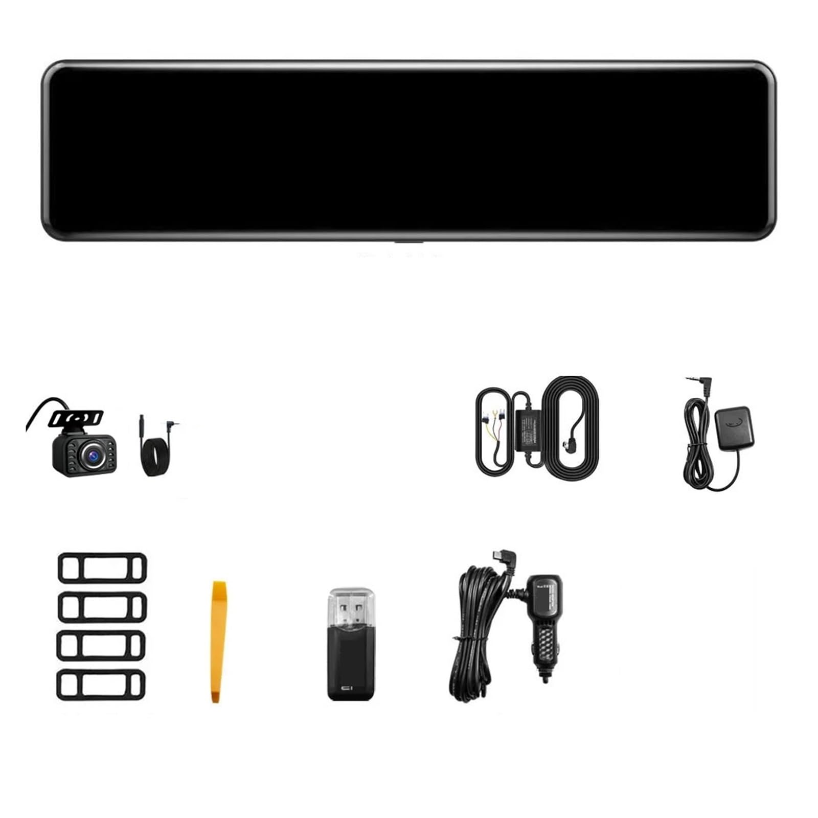 M210 4K Front Car Mirror Dash cam and 2K Rear Camera Auto Mirror DVR Video Recorder with Night