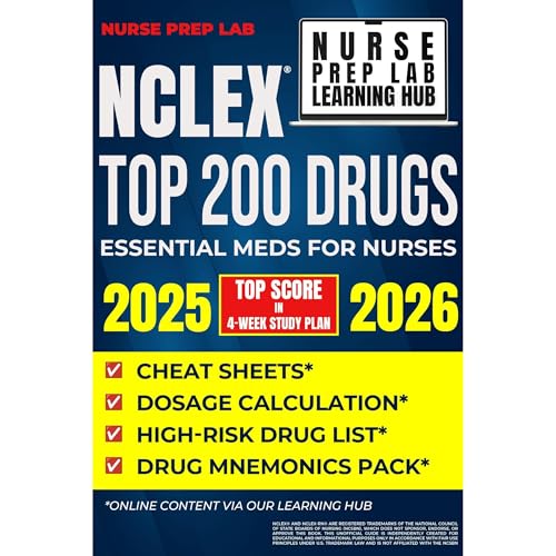 NCLEX TOP 200 DRUGS Audiolibro Por Sophia Clarke arte de portada