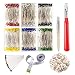 Zealor Sewing Set 600 Pieces Sewing Pins 38mm Multicolor Glass Ball Head Pins with Sewing Seam Ripper Pin Cushion and Soft Tape Measure for Dressmaking Jewelry Components Flower Decoration