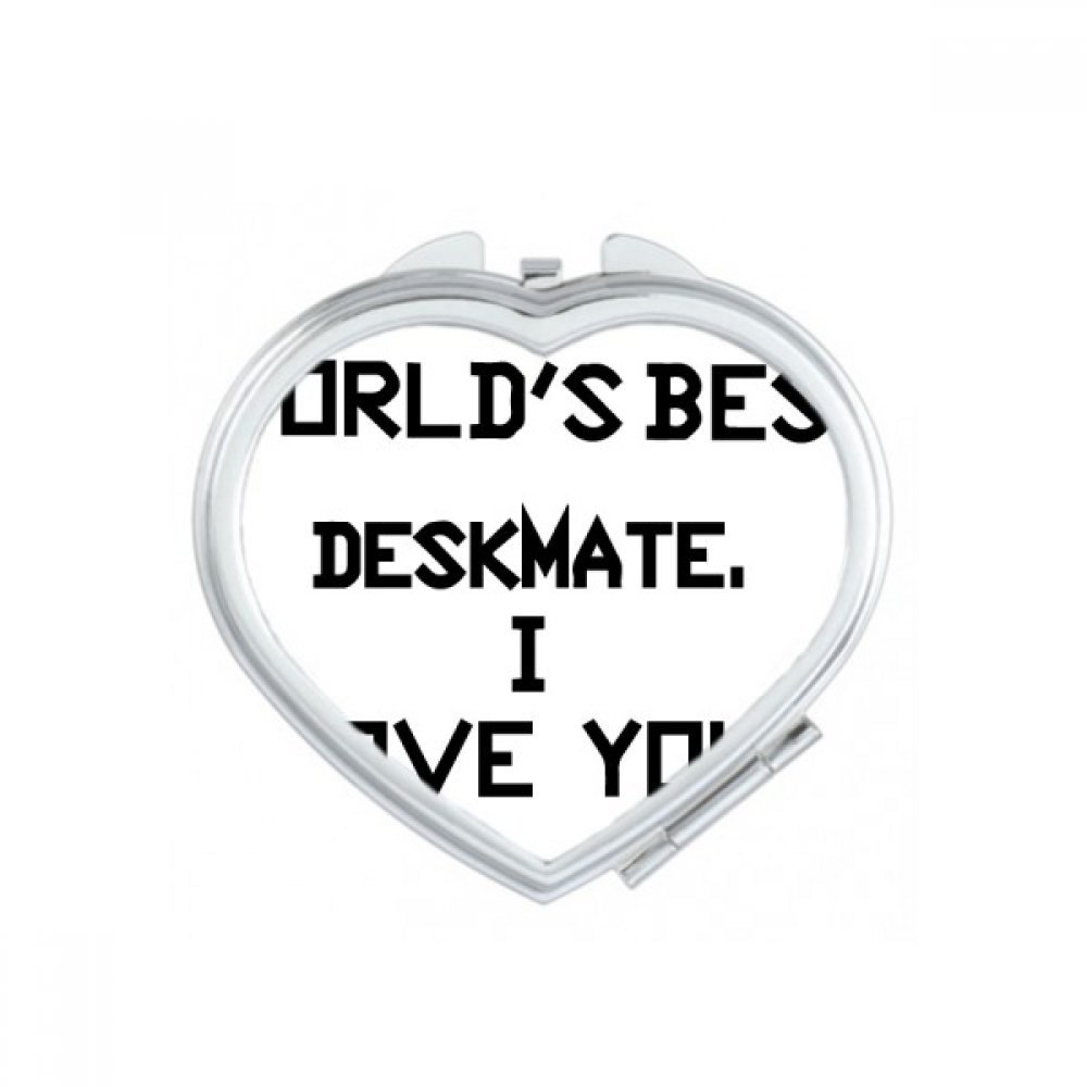 Miroir compact mignon pour célébrer la graduation avec un message d'amour unique