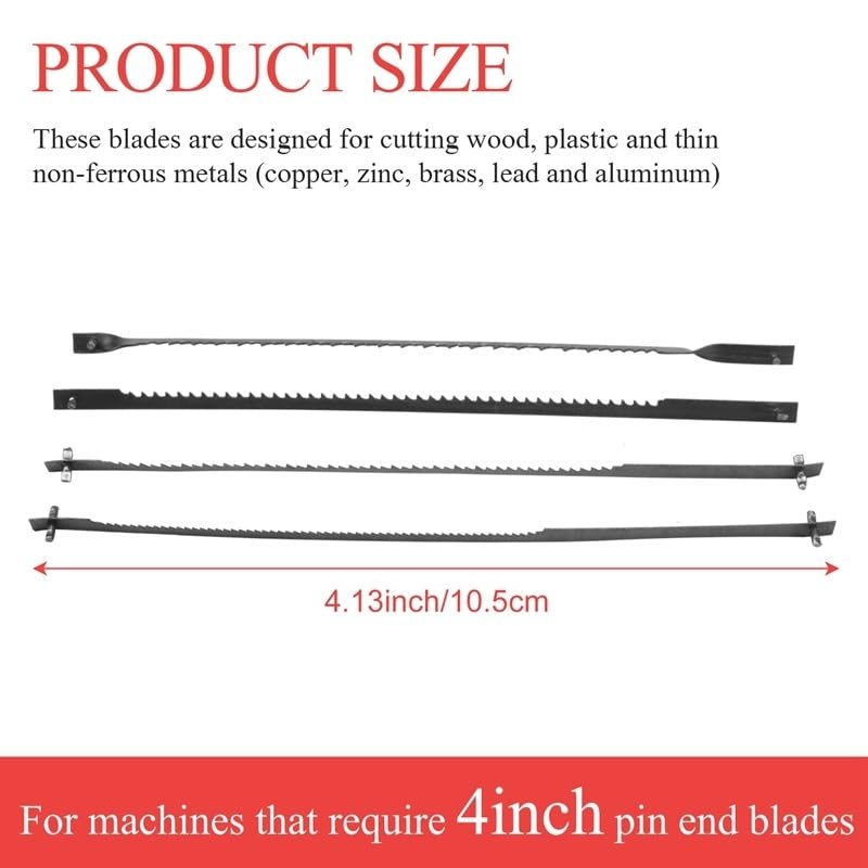 4-Inch Scroll Saw Blade Pin End Replacement for MS20 MS20-01 MS51-01 MS52-01 MS53-01 48 Pack, Black