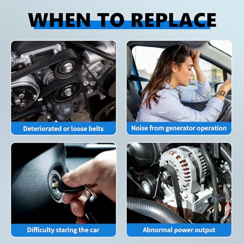 Image of 104211-3910 High Output Alternator 135A 12V Compatible with Honda Civic 2016 2017 2018 2019 2020 2021 2022 L4 2.0L,Replacement 31100-5BA-A01RM
