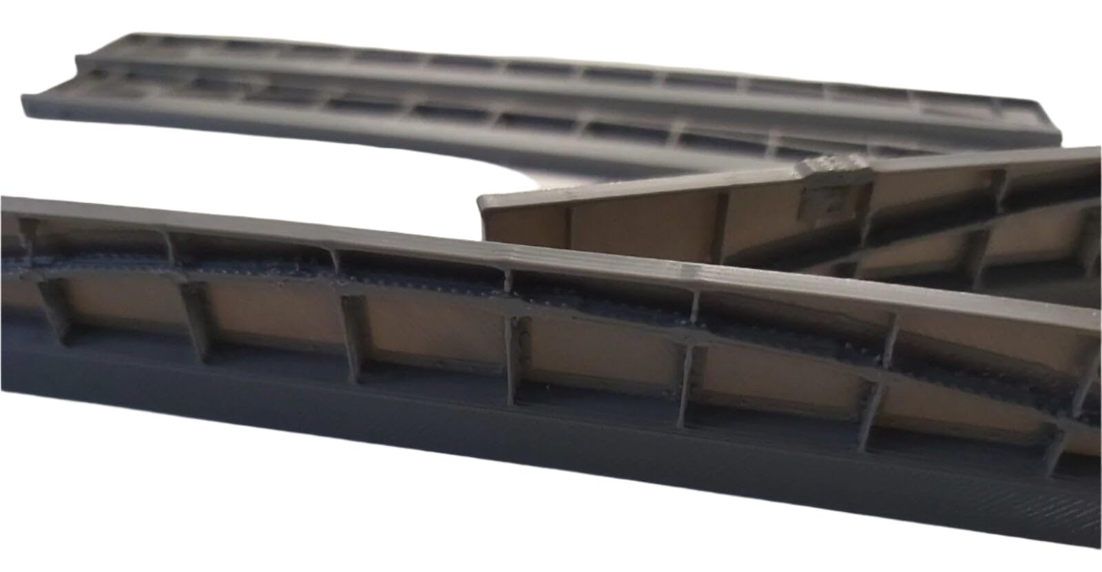 4 x 190mm OO Gauge Bridge Girder Arched Sides for Model Railway Track Grey, OO Scale, 190mm L x 3.9mm D x 22.8mm H - Image 3