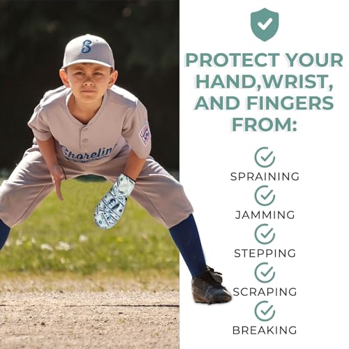Gracfulcub Baseball Sliding Mitt, Sliding Glove Baseball Softball Guard, Ergonomic Design Protect Fingers (Flag Gesture) (Dollar Wave, Youth Universal) by Gracfulcub - Image 5