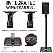 immagine 1Eono By Amazon - Supporti Casse Acustiche Altezza Regolabile, Altoparlanti da Terra da Pavimento con Gestione dei Cavi Integrata per Bose Sony, Ideale per Hi-Fi/Stereo/Sistemi Home Cinema, Portata 5kg