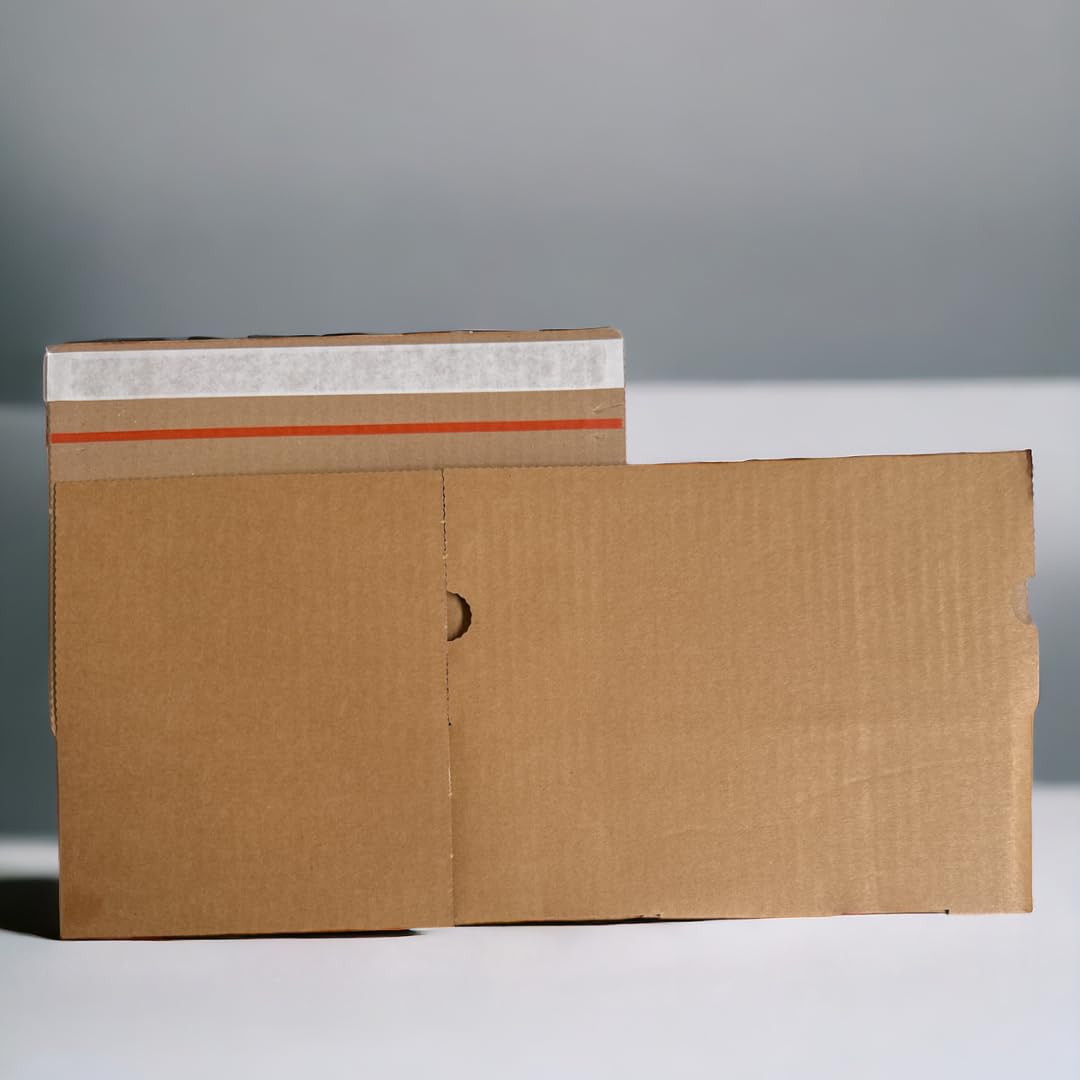 120 Stück Automatik Karton - 230x160x80mm Versandkartons mit selbstklebendem Deckel für den Warenversand, Versandkarton klein, Pakete für Versand, Kartons Versand, Faltkarton klein
