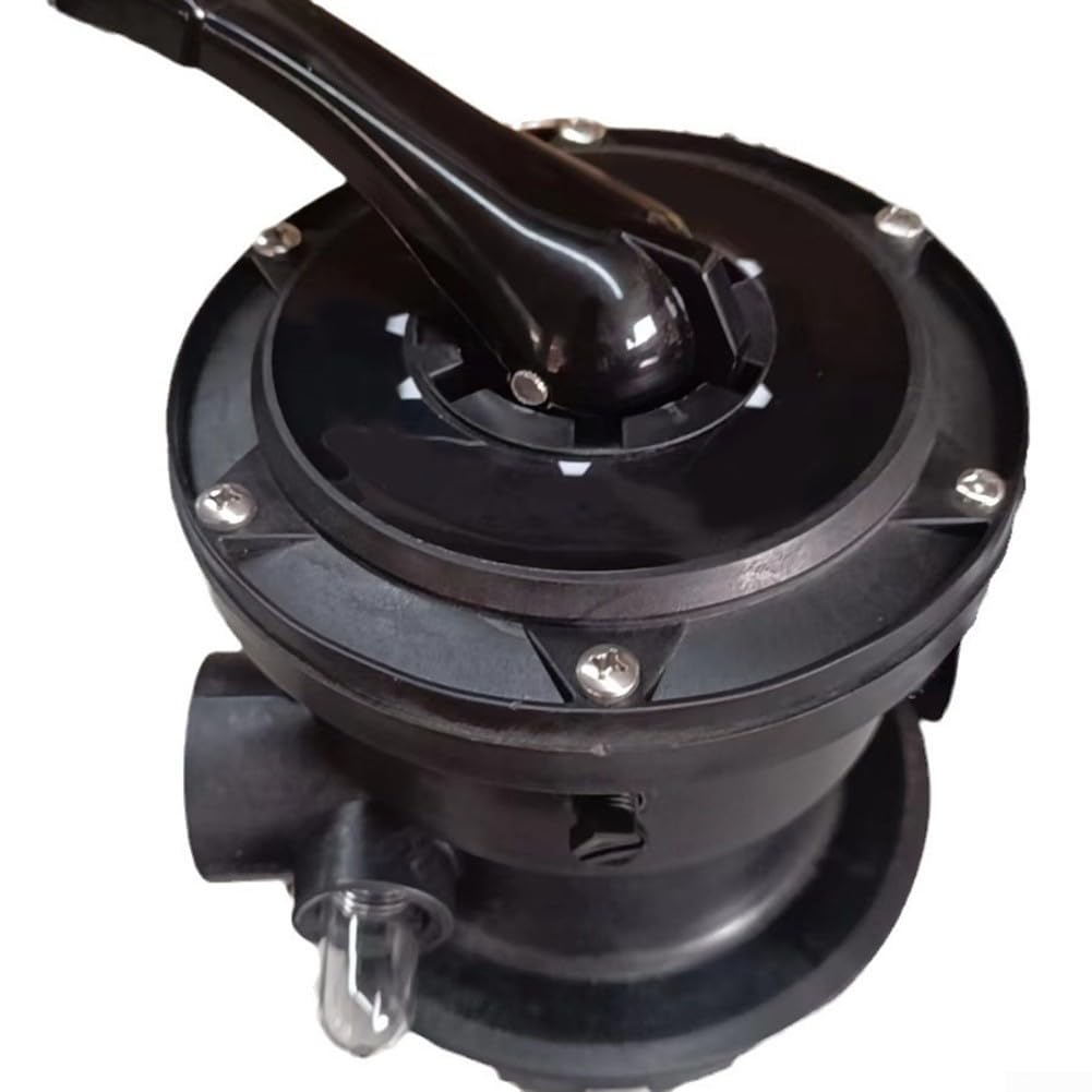 Válvula multipuerto para Hayward SP0714T para variflo, montaje superior de 7 posiciones para filtro de arena serie Pro/VL, acero inoxidable con vidrio de visión