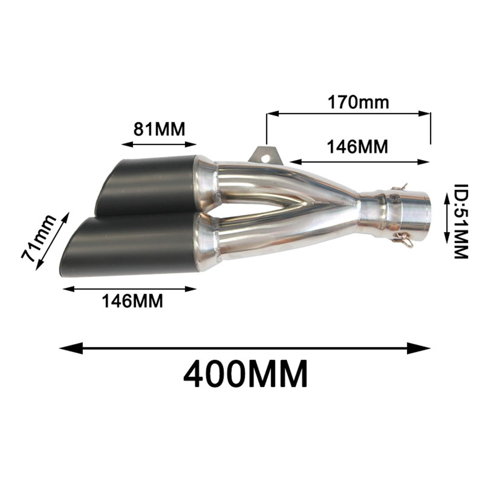 Parte di scarico Silenziatori Moto Universali Da 51 Mm Per Honda Per Yamaha