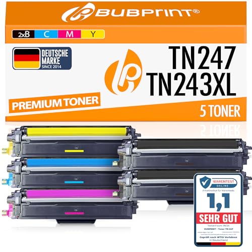 Bubprint TN-247 kompatibel als Ersatz für Toner Brother TN-243CMYK TN247 für Brother MFC-L3750CDW...